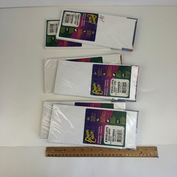 Vtg 6 Pks of 25 Christmas Holiday Theme Envelopes Paper Craze Laser Printer READ - Picture 6 of 13